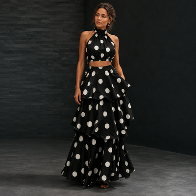 COLETTE | Conjunto plisado de lunares