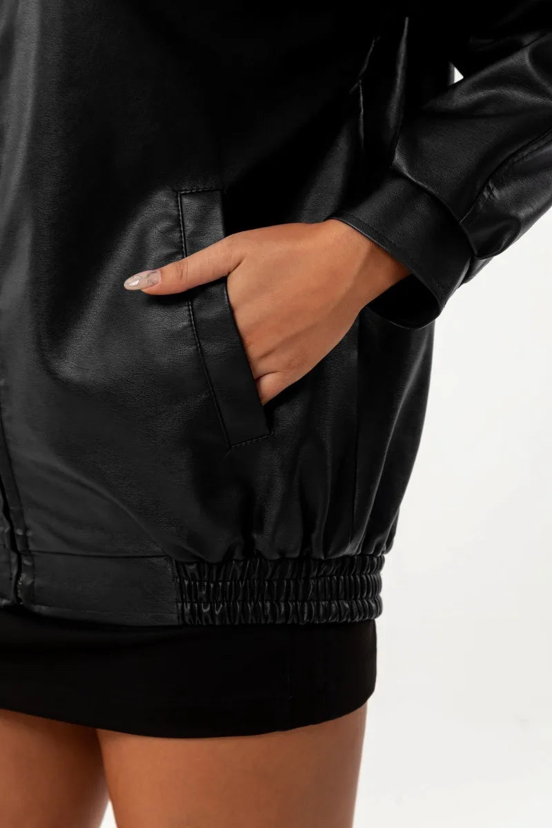 MARGOT | Chaqueta holgada efecto piel