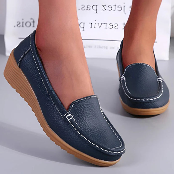 OLIVIA | Mocasines casuales de cuero