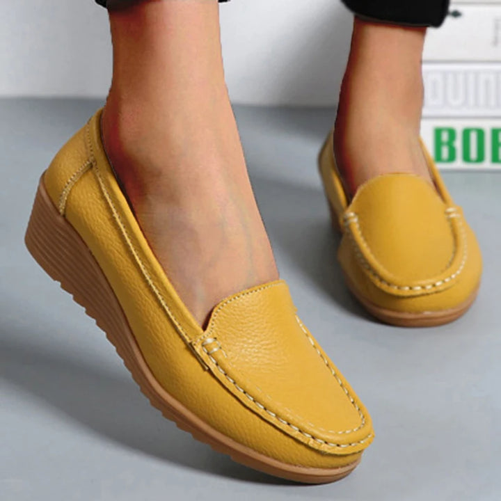 OLIVIA | Mocasines casuales de cuero