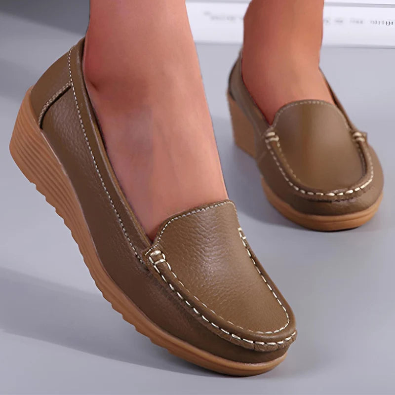 OLIVIA | Mocasines casuales de cuero