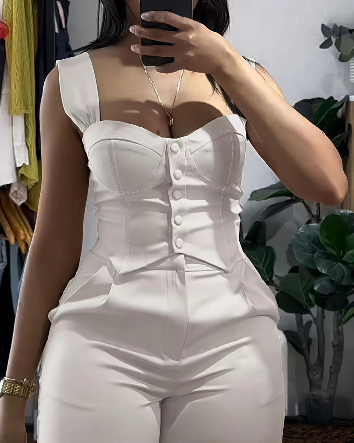 MONACO | Conjunto estructurado de chaleco y pantalón