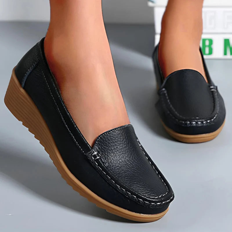 OLIVIA | Mocasines casuales de cuero