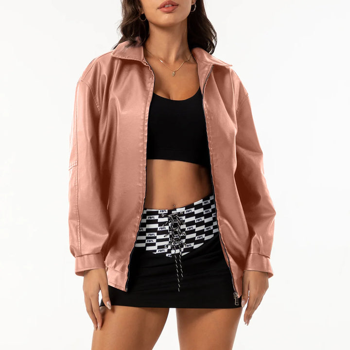 MARGOT | Chaqueta holgada efecto piel