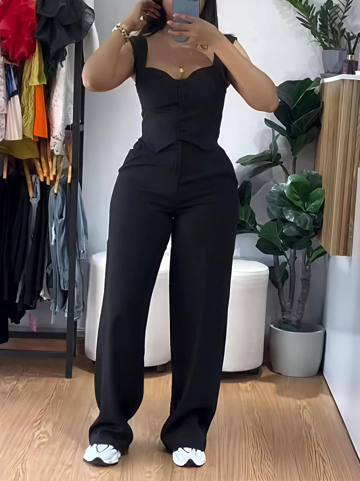 MONACO | Conjunto estructurado de chaleco y pantalón