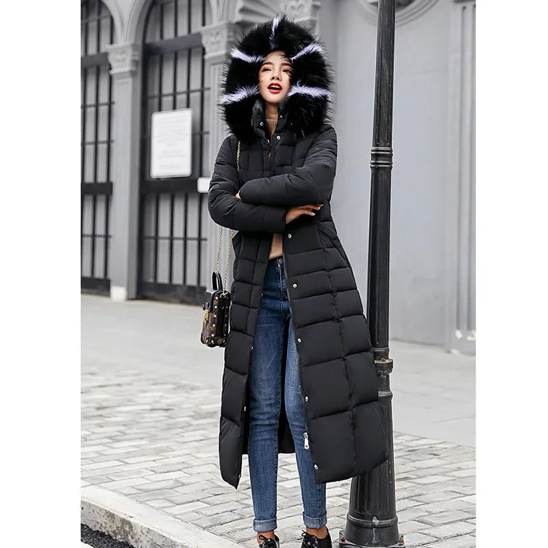 ALASKA | Parka larga acolchada con capucha
