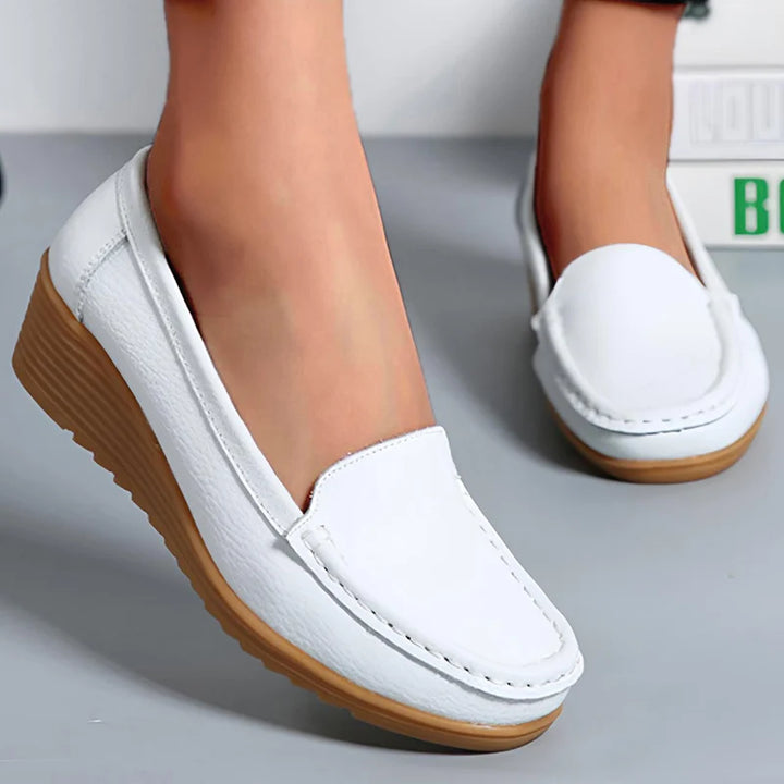 OLIVIA | Mocasines casuales de cuero