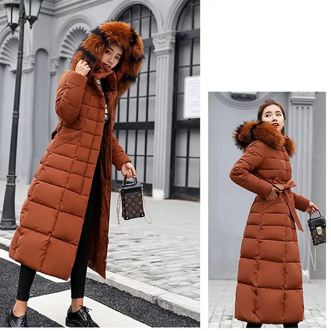 ALASKA | Parka larga acolchada con capucha