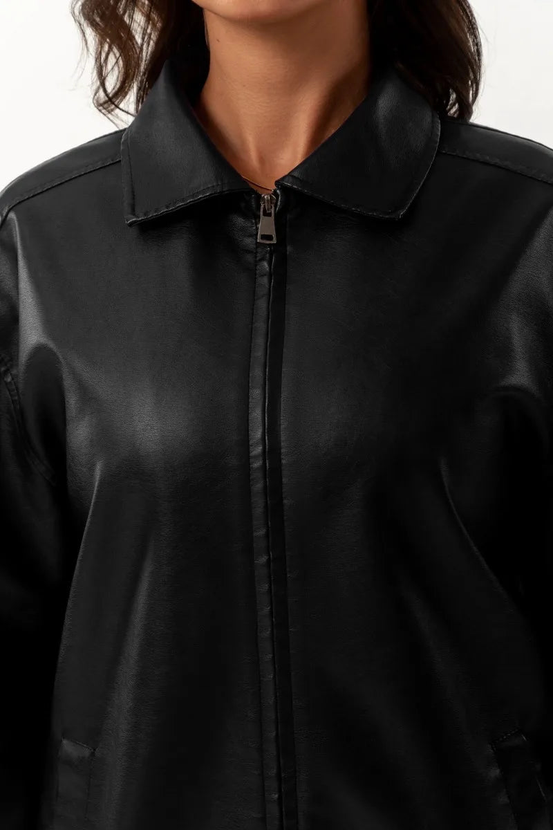 MARGOT | Chaqueta holgada efecto piel