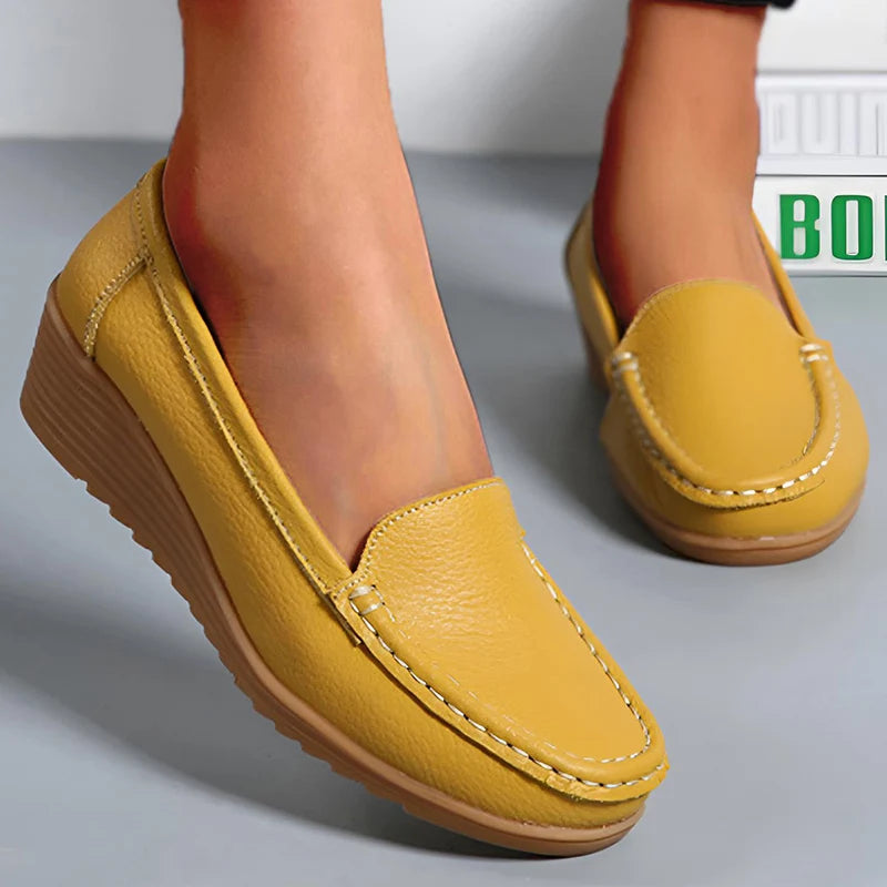 OLIVIA | Mocasines casuales de cuero