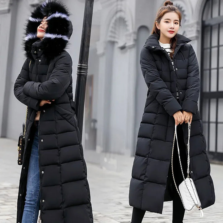 ALASKA | Parka larga acolchada con capucha