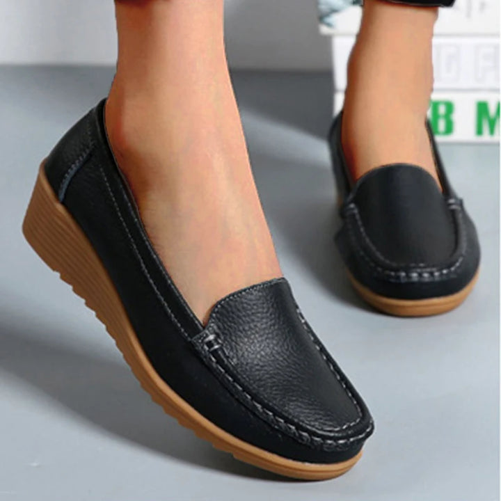 OLIVIA | Mocasines casuales de cuero