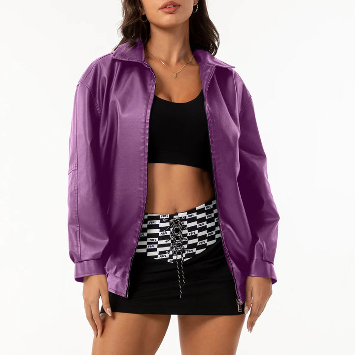 MARGOT | Chaqueta holgada efecto piel