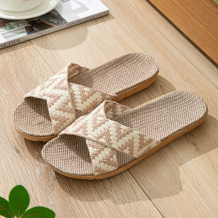 LIVIA | Zapatillas cómodas de lino
