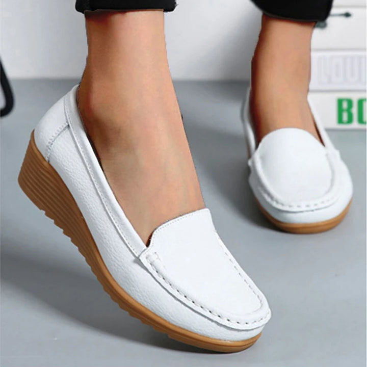 OLIVIA | Mocasines casuales de cuero