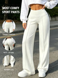 CAMILLE | Pantalón blanco fluido de corte amplio