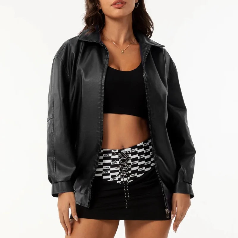 MARGOT | Chaqueta holgada efecto piel