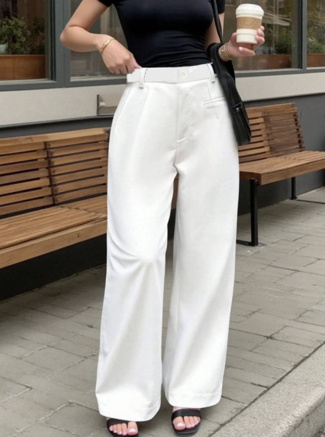 AURORA | Pantalón de tiro alto elegante y versátil