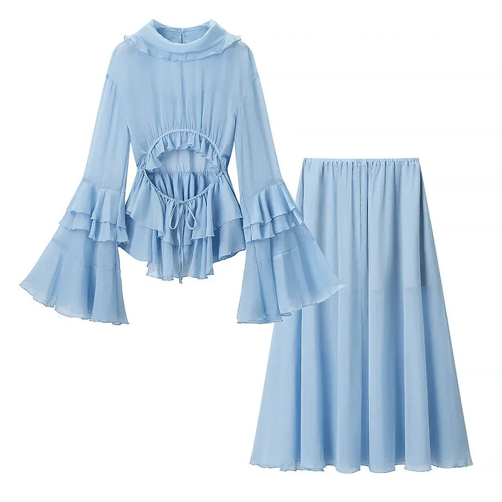 AZUR | Conjunto azul de dos piezas