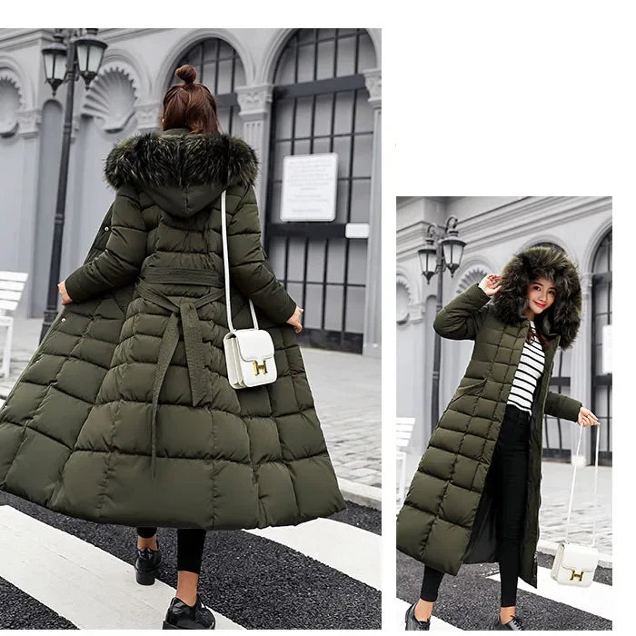 ALASKA | Parka larga acolchada con capucha